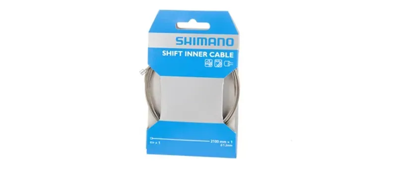 Shimano Stainless Steel Shift Cable 2100mm EACH Silver-1