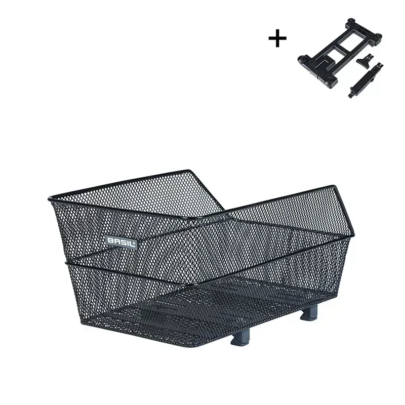 Basil Cento Multisystem NX Rear Basket in Black
