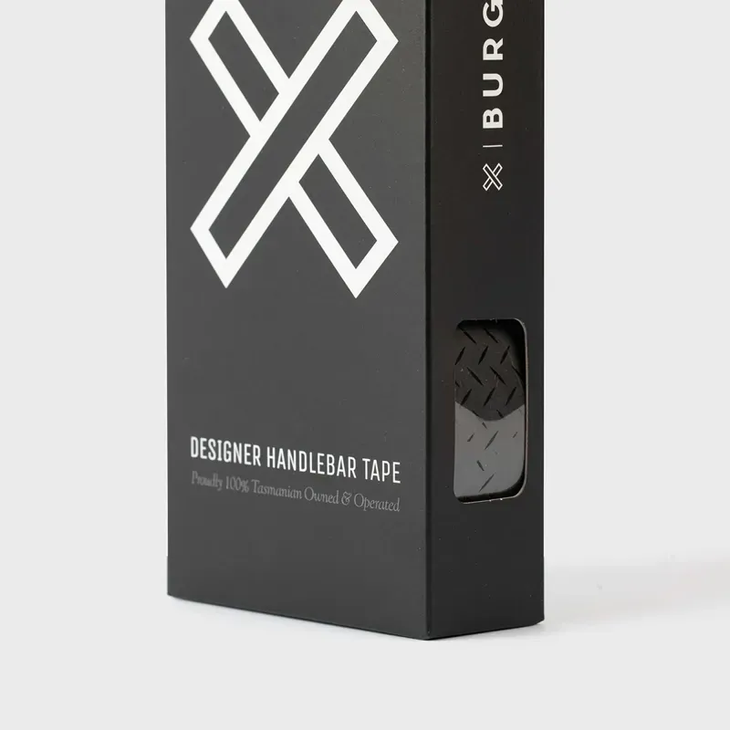 Burgh Classic Bar Tape In Checkerplate Stealth Black-5