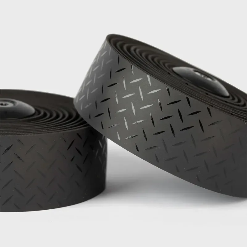 Burgh Classic Bar Tape In Checkerplate Stealth Black-2