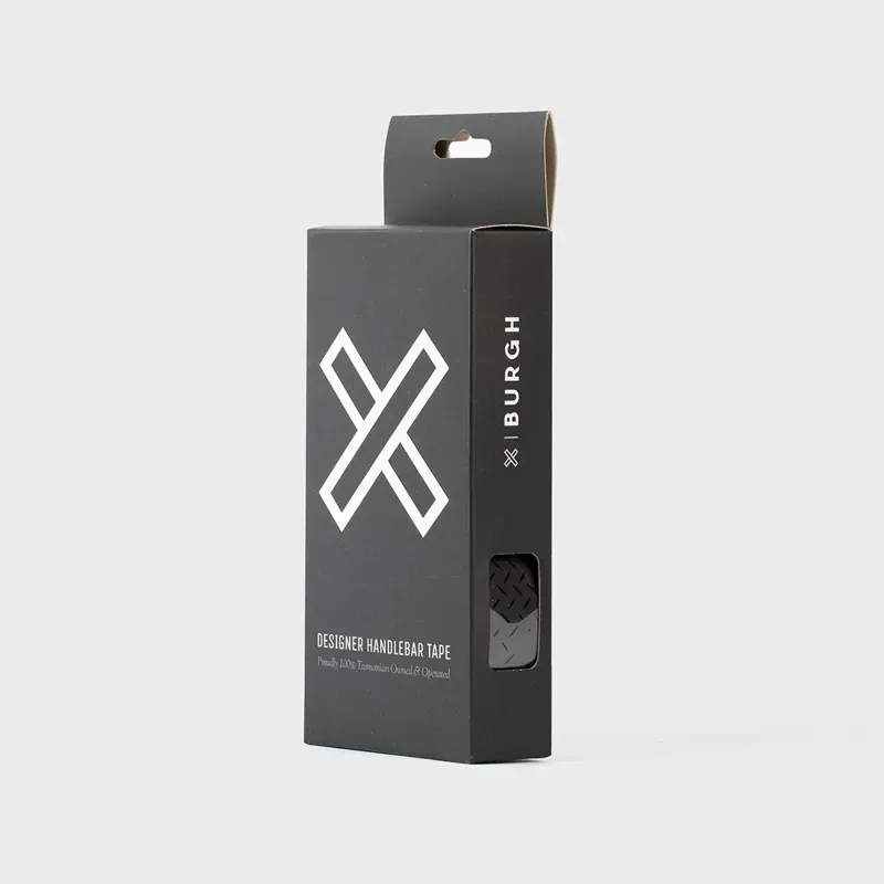 Burgh Classic Bar Tape In Checkerplate Stealth Black-6