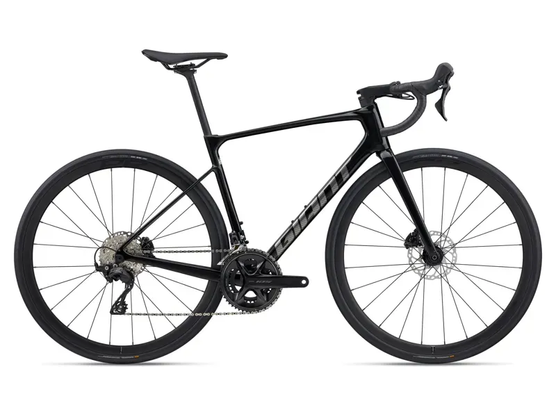 2026 Giant Defy Advanced 2 Road Bike in Abyss Black/Chrome