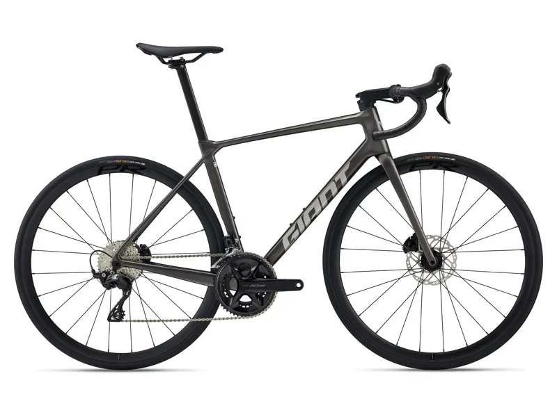 2026 Giant TCR Advanced 2-PC Road Bike in Stealth Chrome