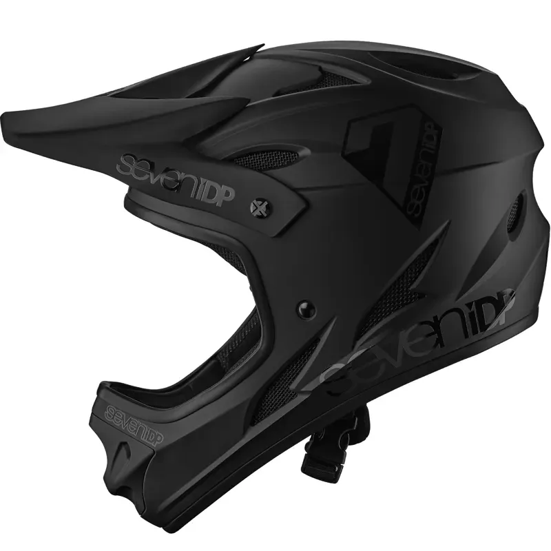 7iDP M1 Full Face Helmet Matt Gloss Black L