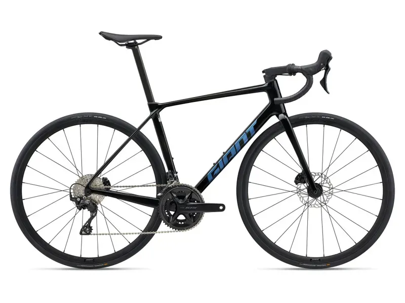 2025 Giant TCR Advanced 2 Road Bike In Gloss Carbon/Electron Blue