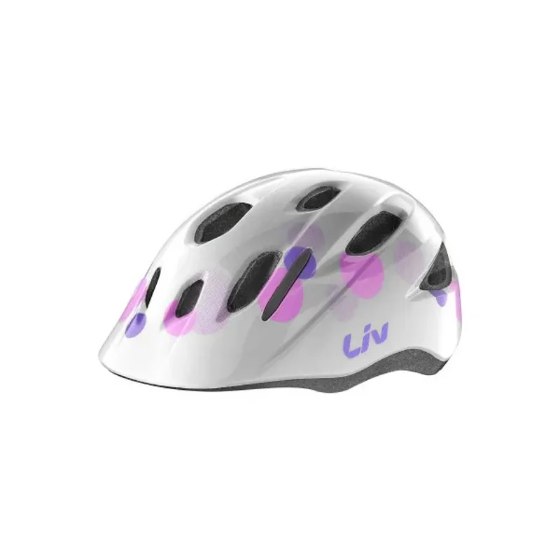 Liv Musa Gloss Bubble White Helmet 50-55cm