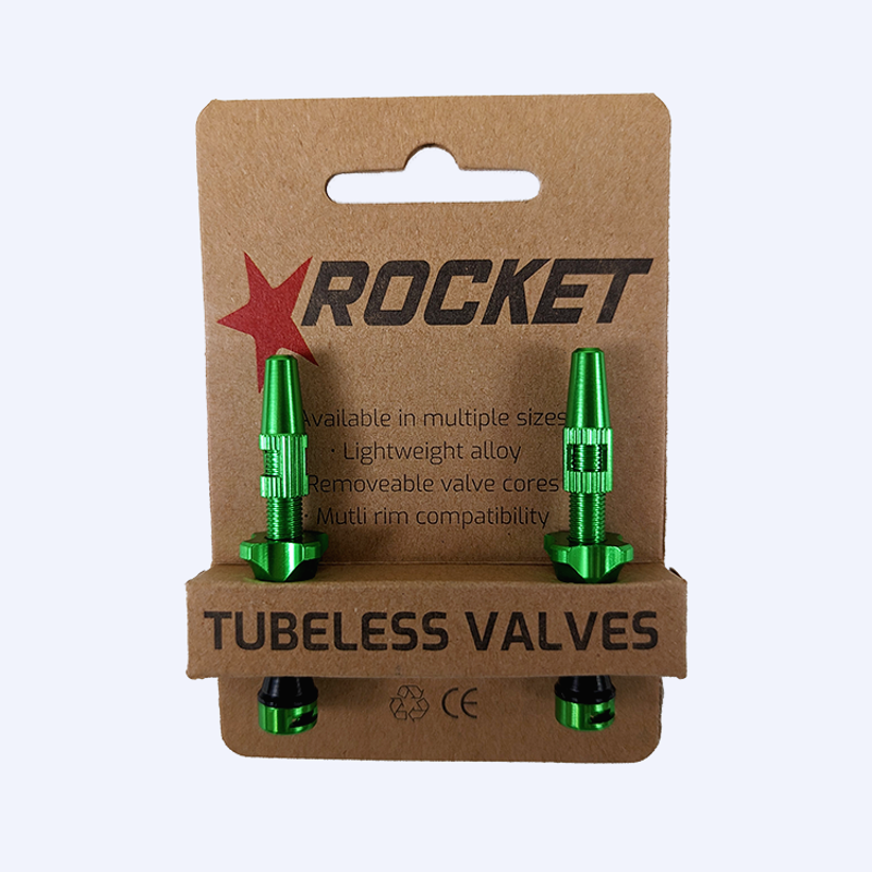 Rocket Tubeless Valves Green 44mm
