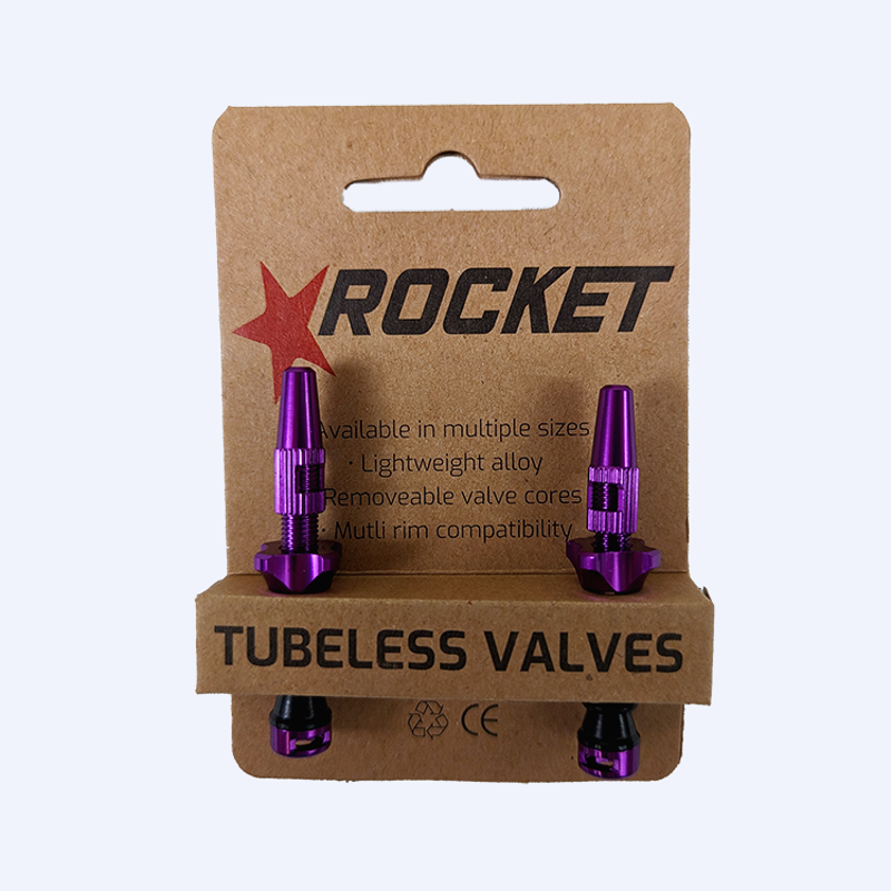 Rocket Tubeless Valves Purple 44mm
