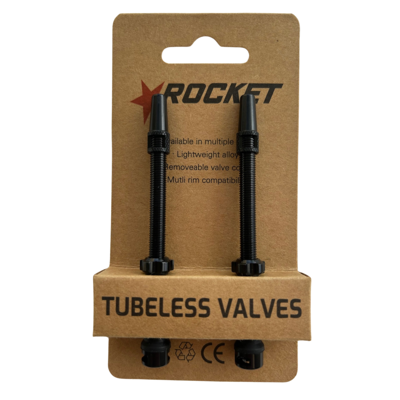 Rocket Tubeless Valve Black 80mm
