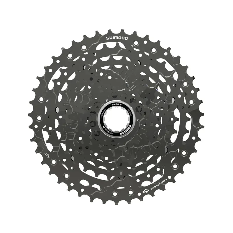 Shimano CS-LG400-10 10-speed Linkglide Cassette in Silver-1