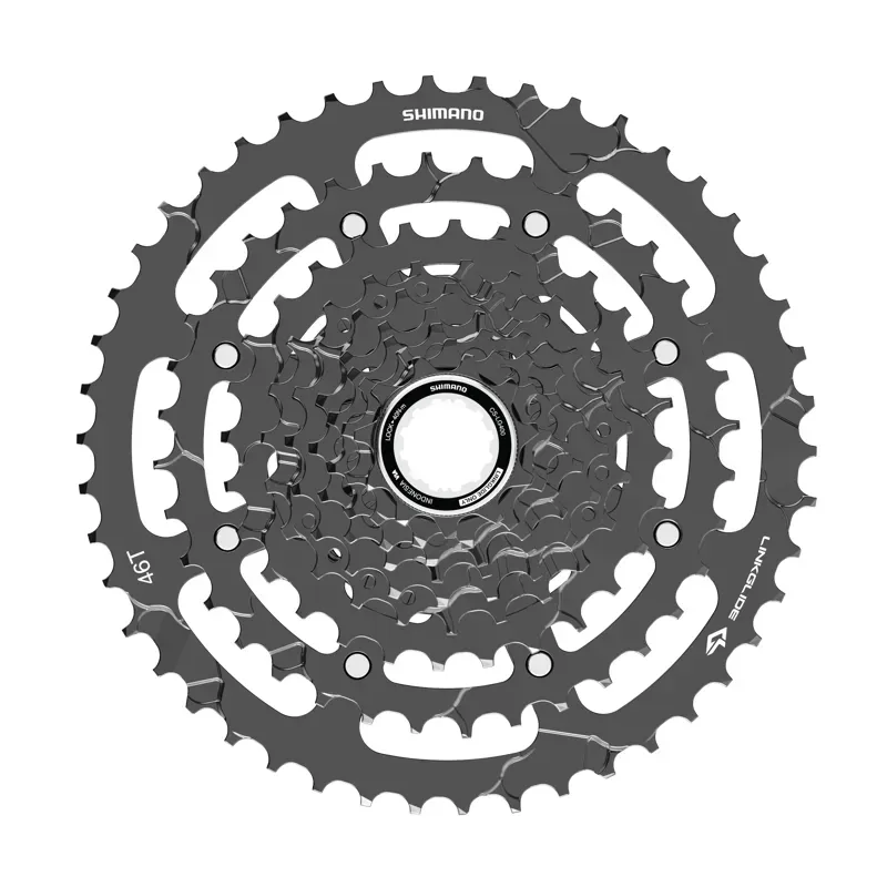 Shimano CS-LG700-9 Linkglide Cassette 9-speed in Grey