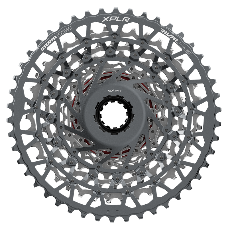 SRAM XPLR E1 XG-1351 13-speed 10-46-tooth Cassette in Silver-3